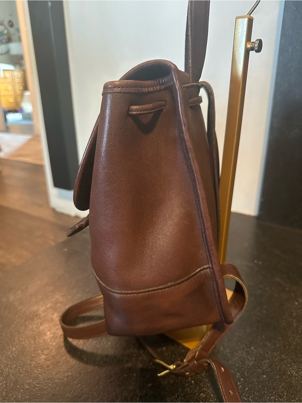Coach Brown Leather Daypack - Picture 2 of 10